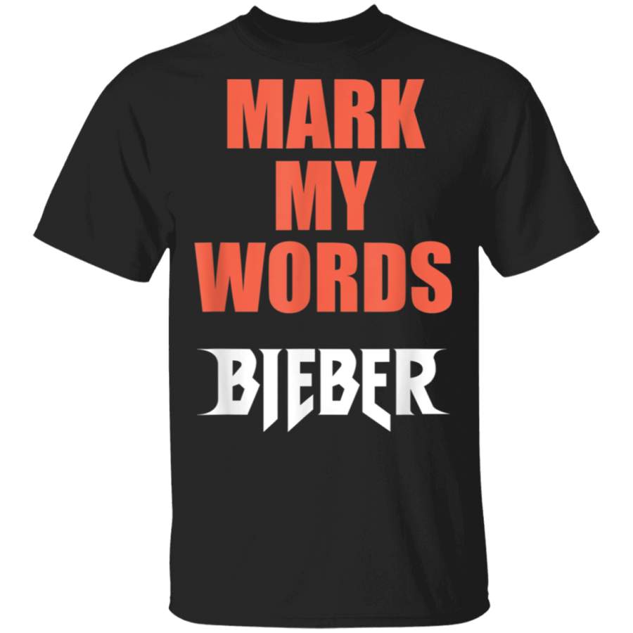 Mens Justin Bieber Mark My Words TShirt