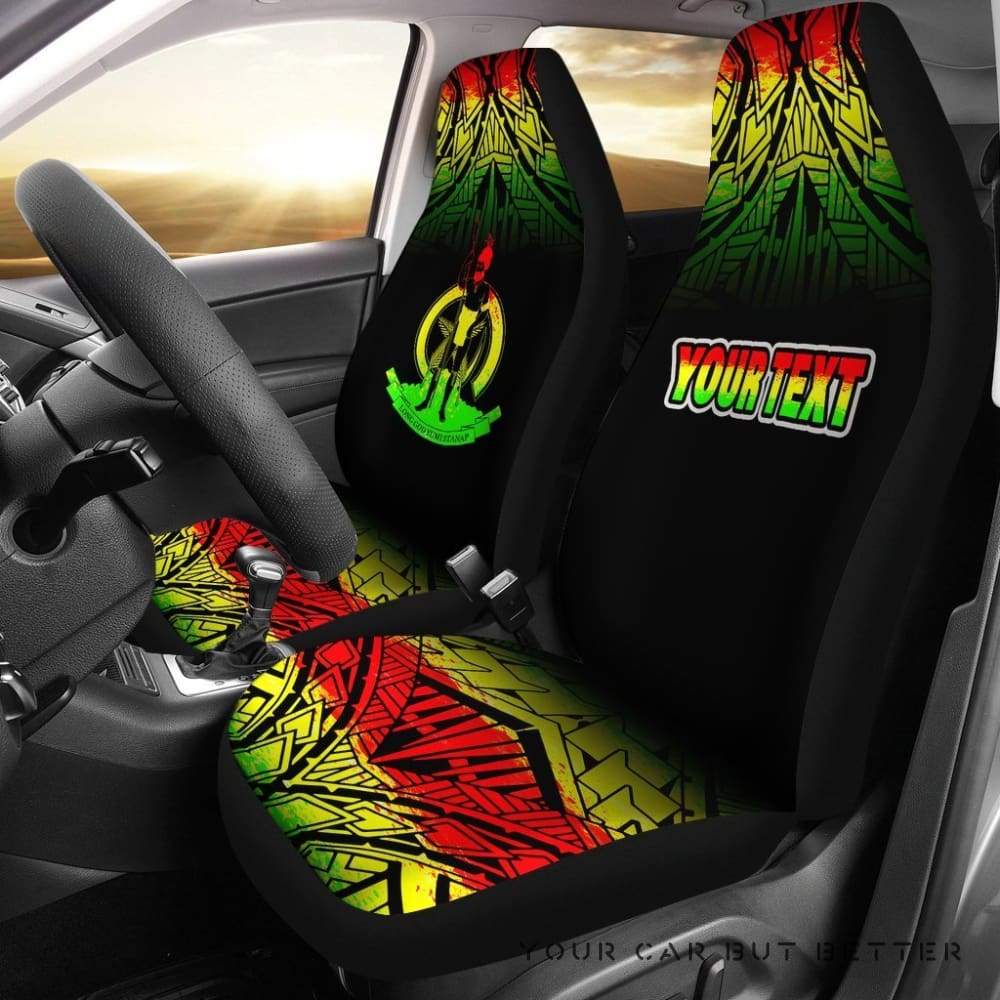 Vanuatu Car Seat Covers Custom Fog Reggae Style