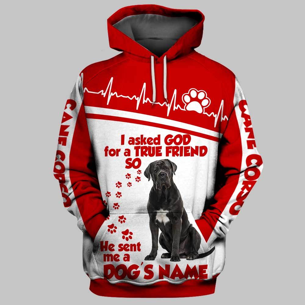 Personalized Name Cane Corso 3D Full Printing