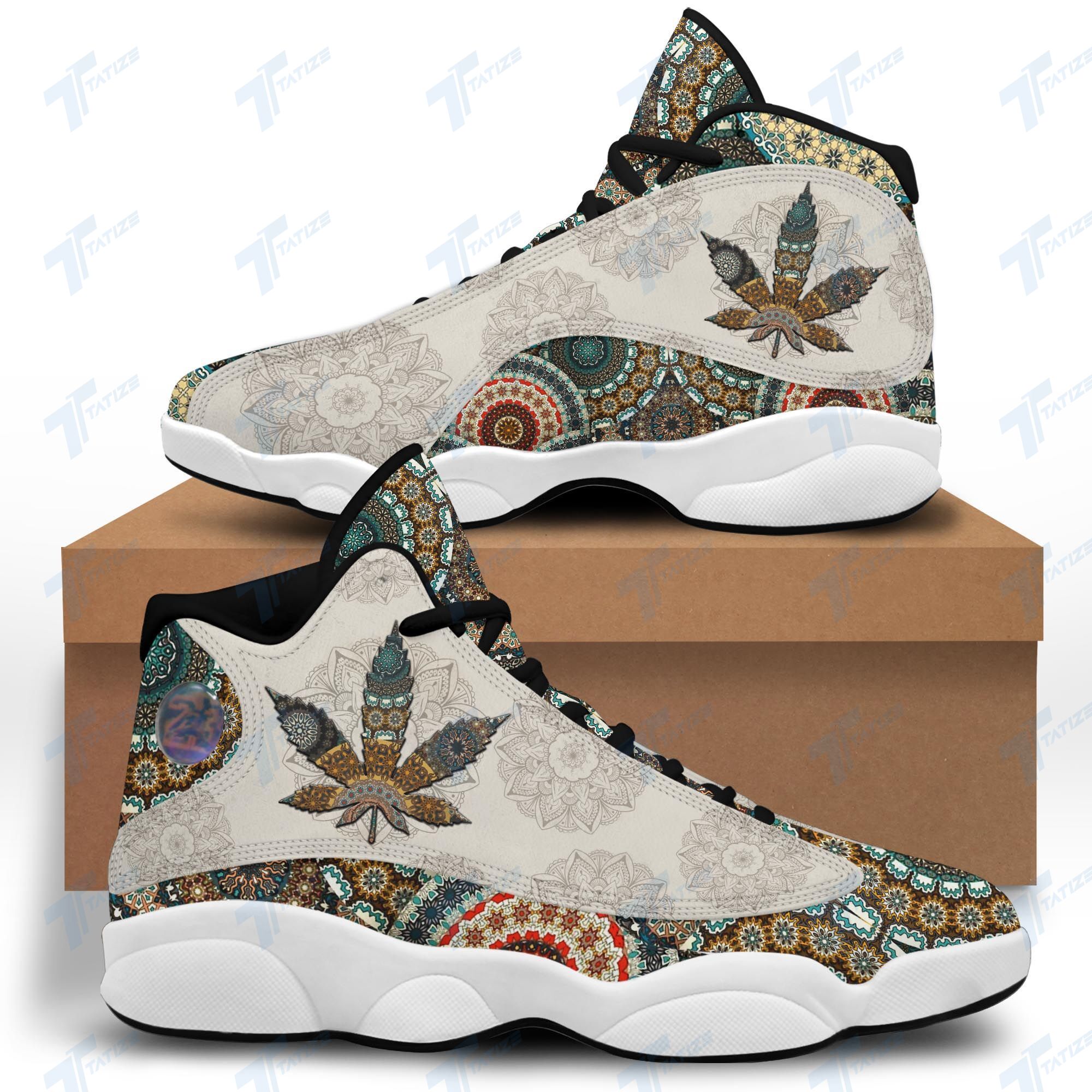 Flower mandala canabis 13 Sneakers XIII Shoes