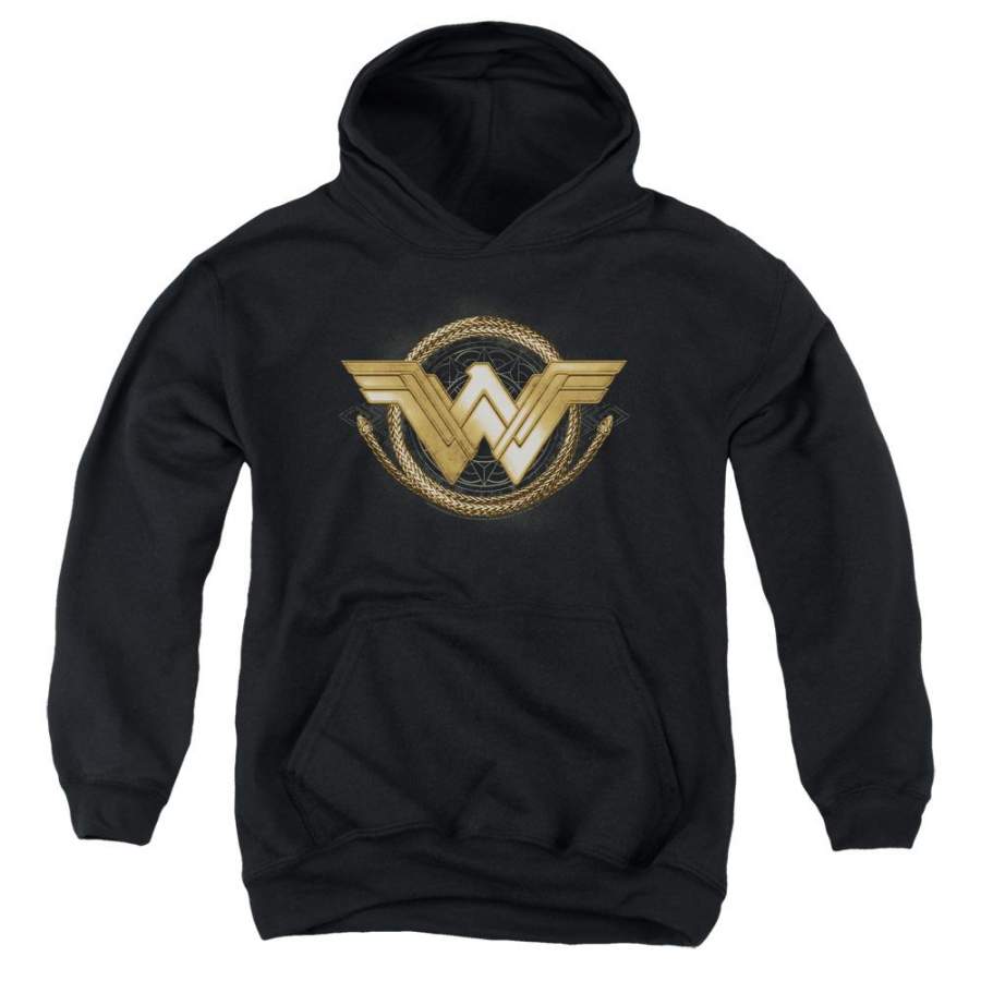 Wonder Woman Lasso Logo Youth Hoodie (Ages 8-12)