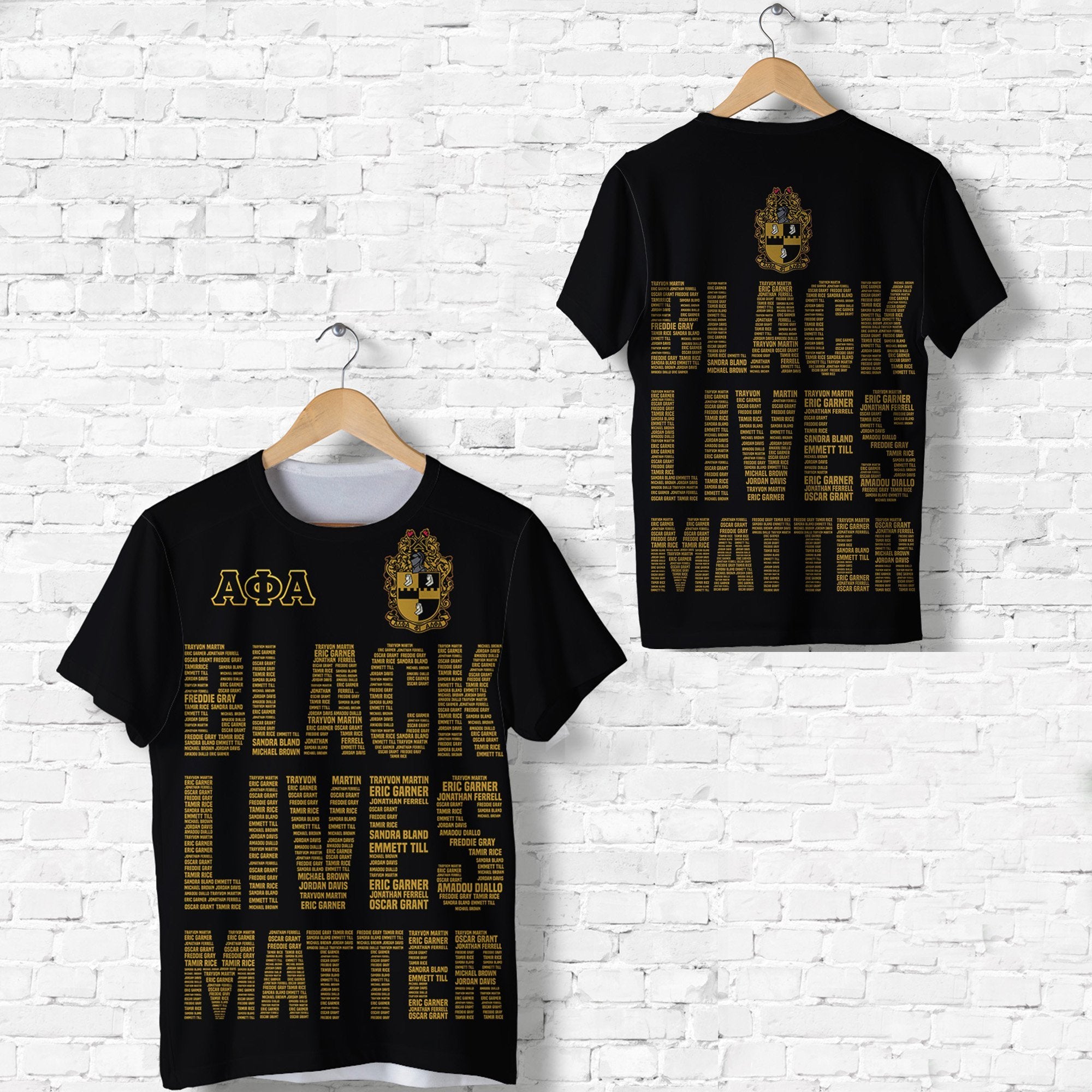 Alpha Phi Alpha Fraternity T Shirt Black Lives Matter Lt8