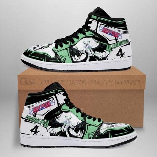 Ulquiorra Cifer Jordan Sneakers Bankai Bleach Anime Shoes Fan Gift Ide Jordan Sneaker