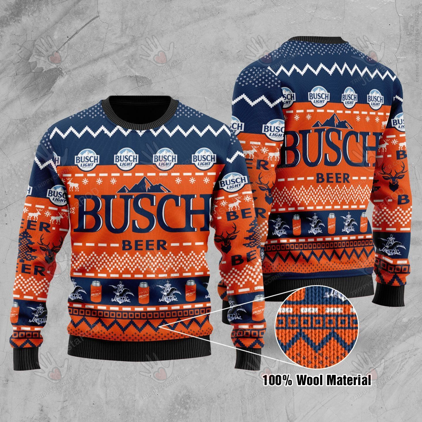 Busch Light Beer Ugly Christmas Sweater, All Over Print Sweatshirt,… Ugly Sweater Christmas Gift