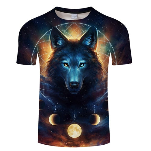 Wolf Moon Dream Catcher T-Shirt