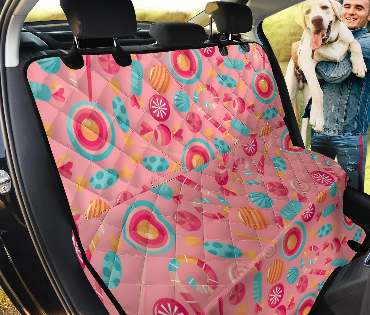 Colorful Candy Pattern Dog Car Seat Covers