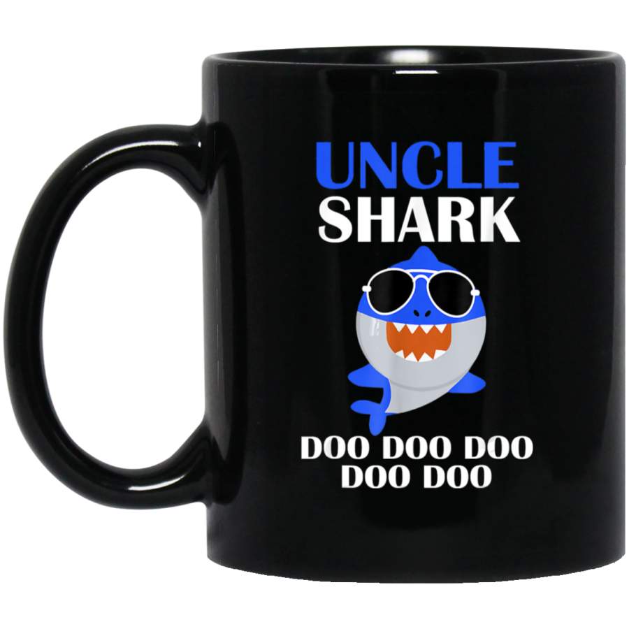 Uncle Shark Doo Doo Doo Shark Coffee Mug