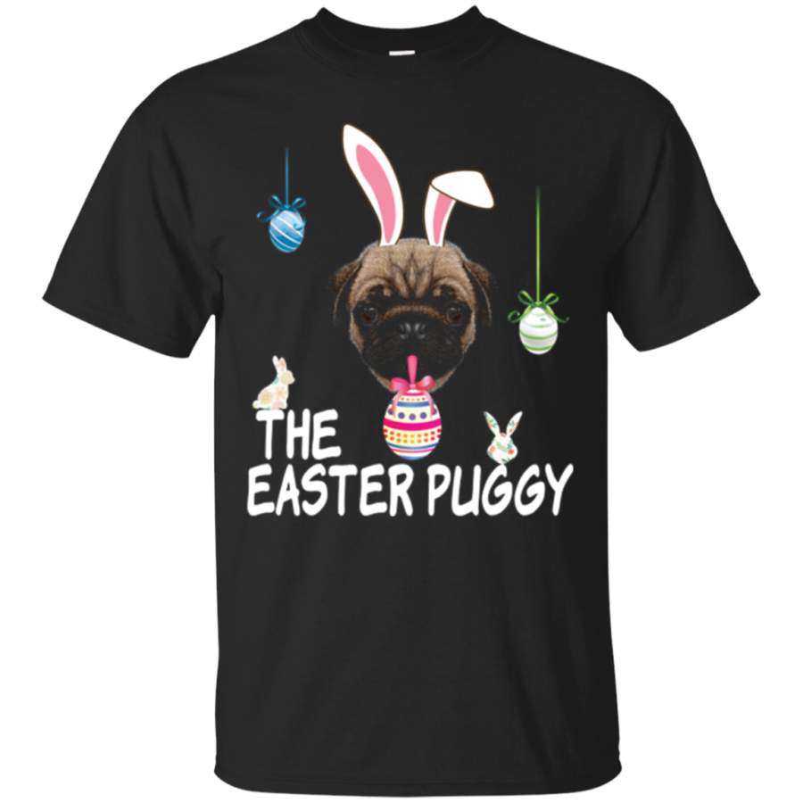 Puggy Easter Cute Pug Dog Bunny Eggs T-Shirt for Dog Lovers