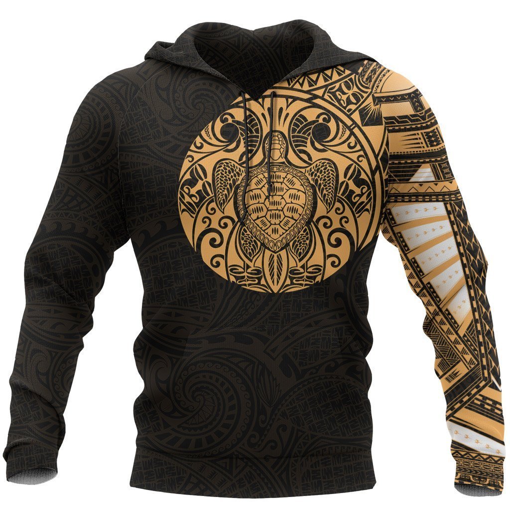 polynesian-turtle-tribal-tattoo-style-golden-hoodie-adult-3d-all-over
