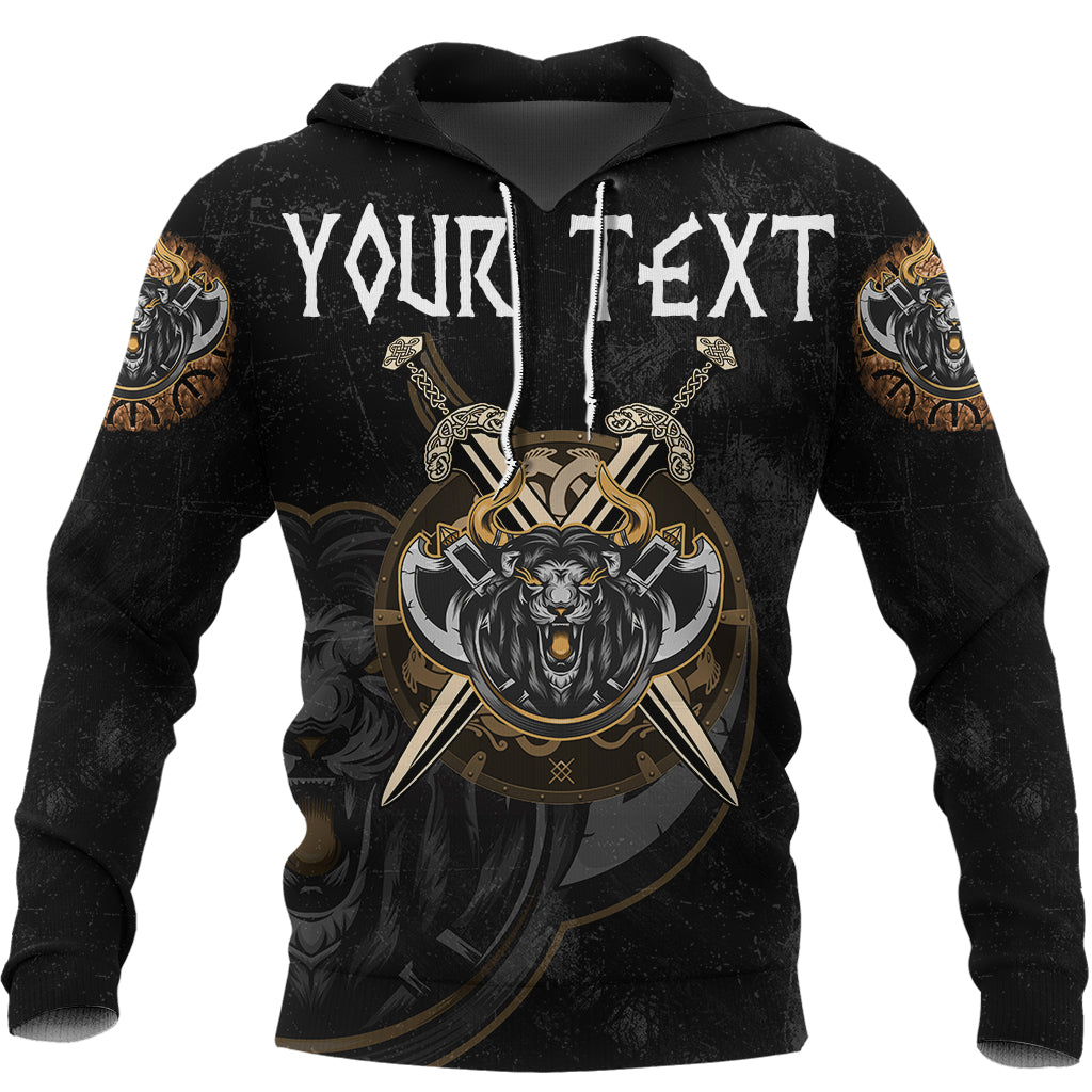 (Custom) Viking Style Hoodie – Viking Lion A27