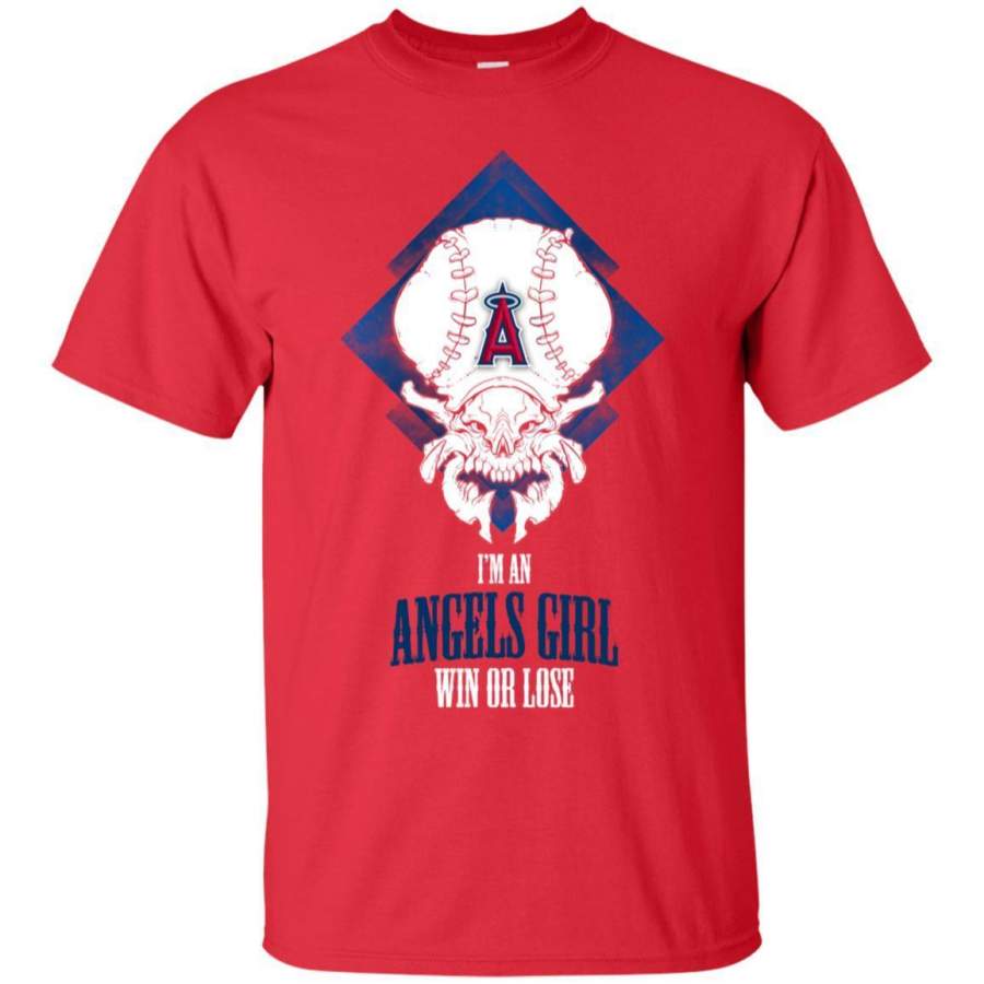 Los Angeles Angels Girl Win Or Lose T Shirts