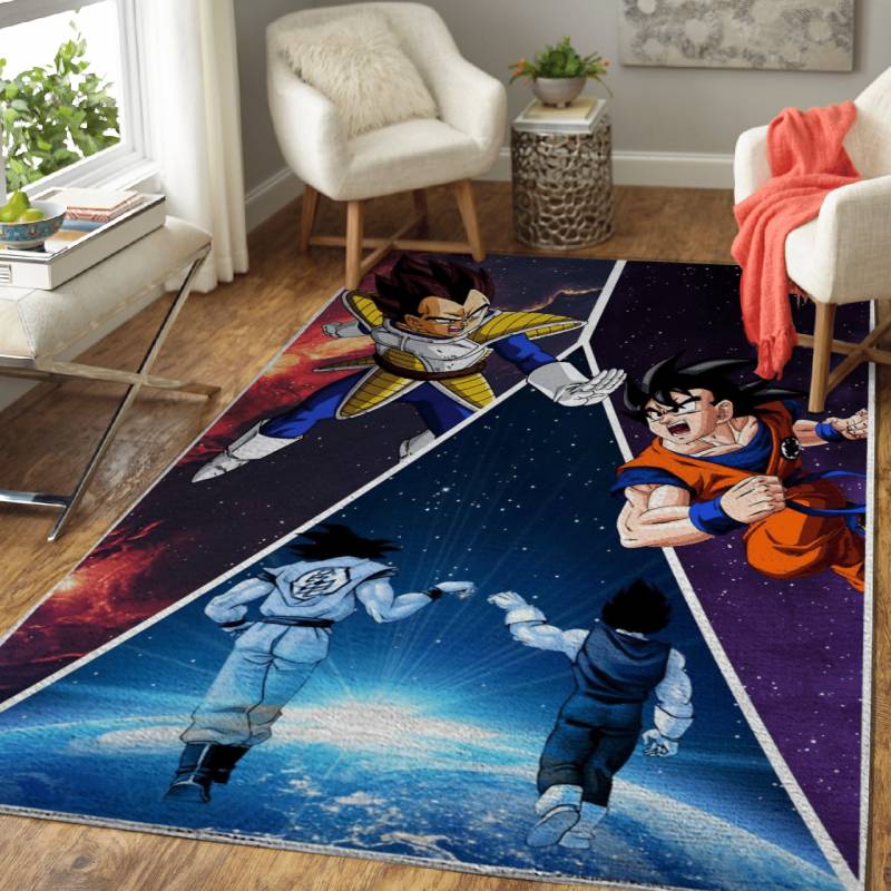 Goku And Vegeta  Anime Art Area Rug – Carpet