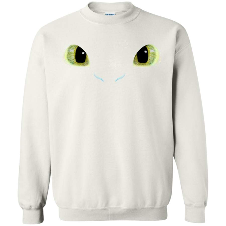 AGR Toothless fiery eyes Crewneck Pullover Sweatshirt