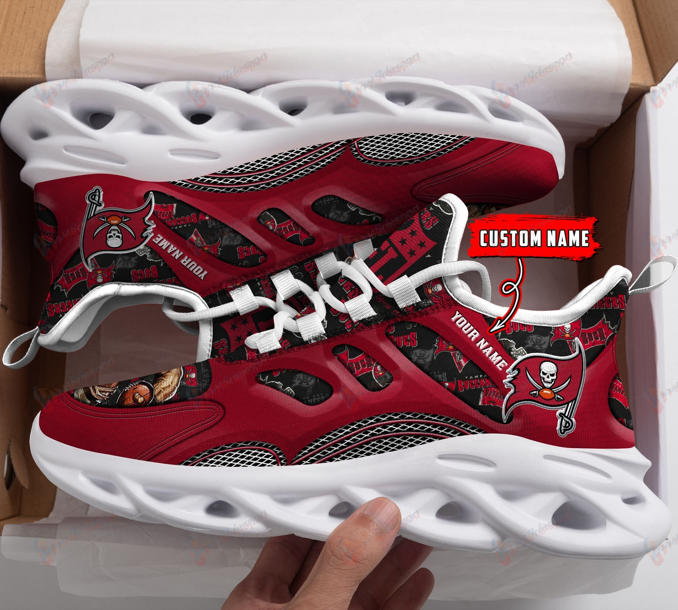 Tampa Bay Buccaneers Personalized Yezy Running Sneakers 201