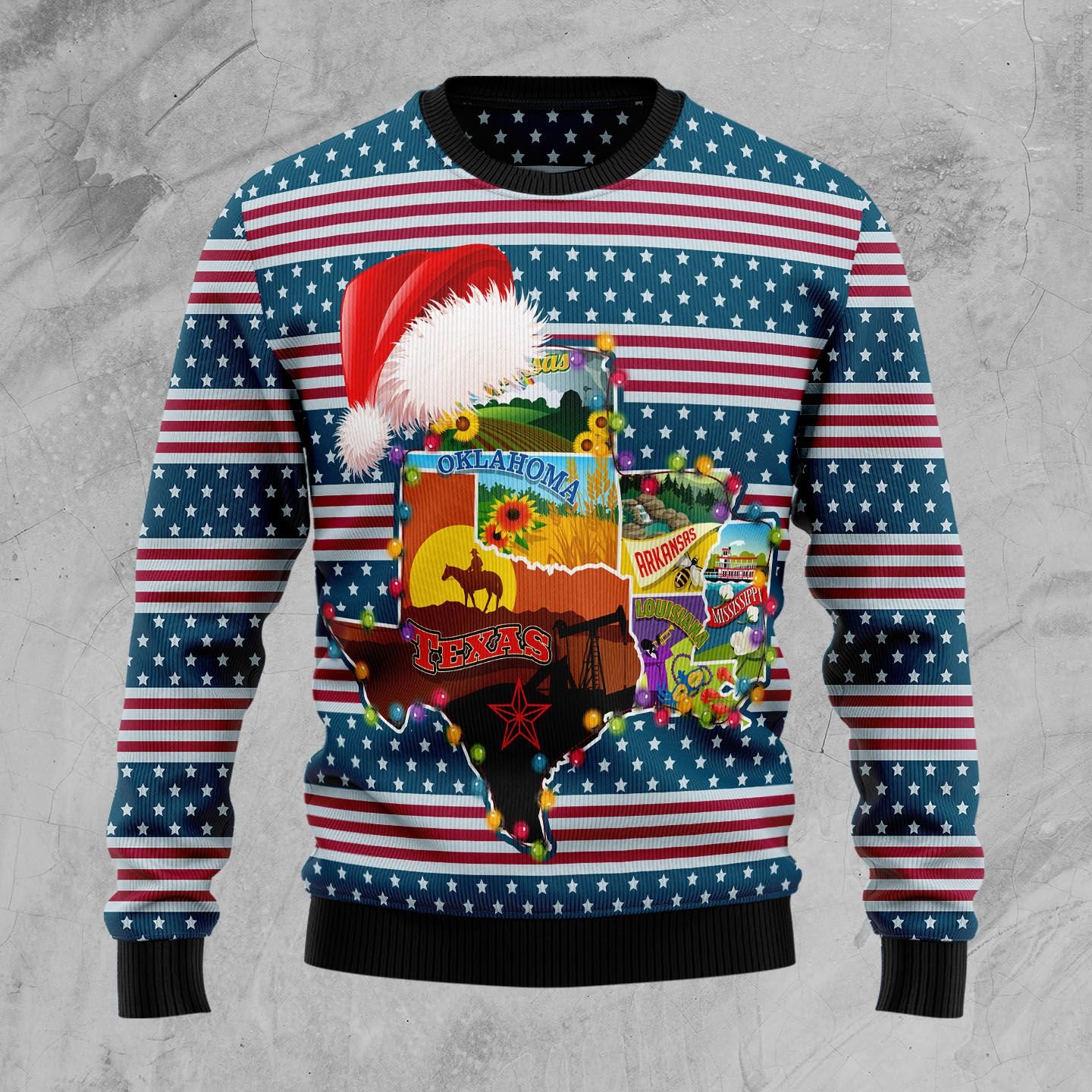 Texas Xmas Ugly Christmas Sweater | For Men & Women | Adult | Us4459