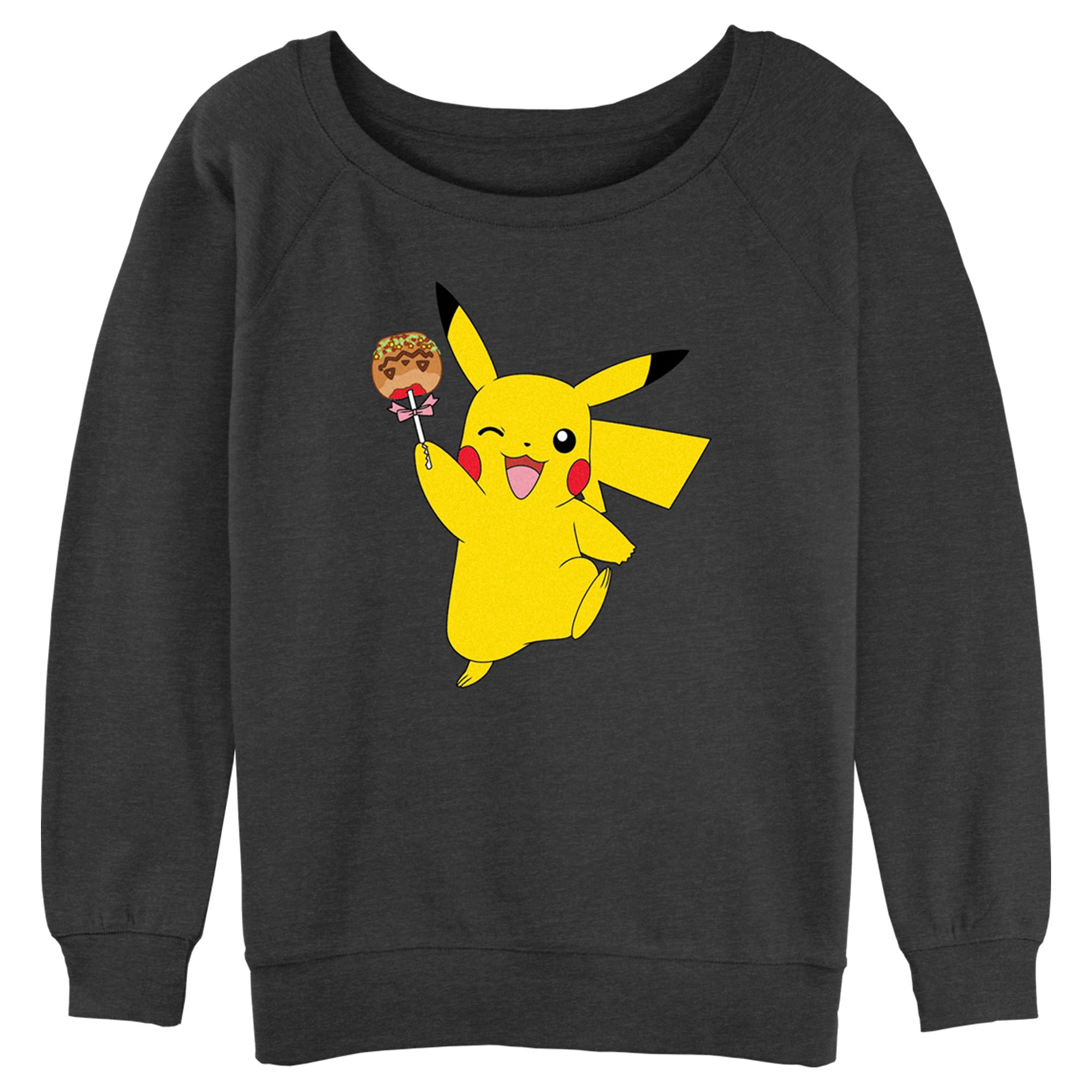 Junior’S Pokemon Halloween Pikachu Jack-O’-Lantern Caramel Apple Sweatshirt