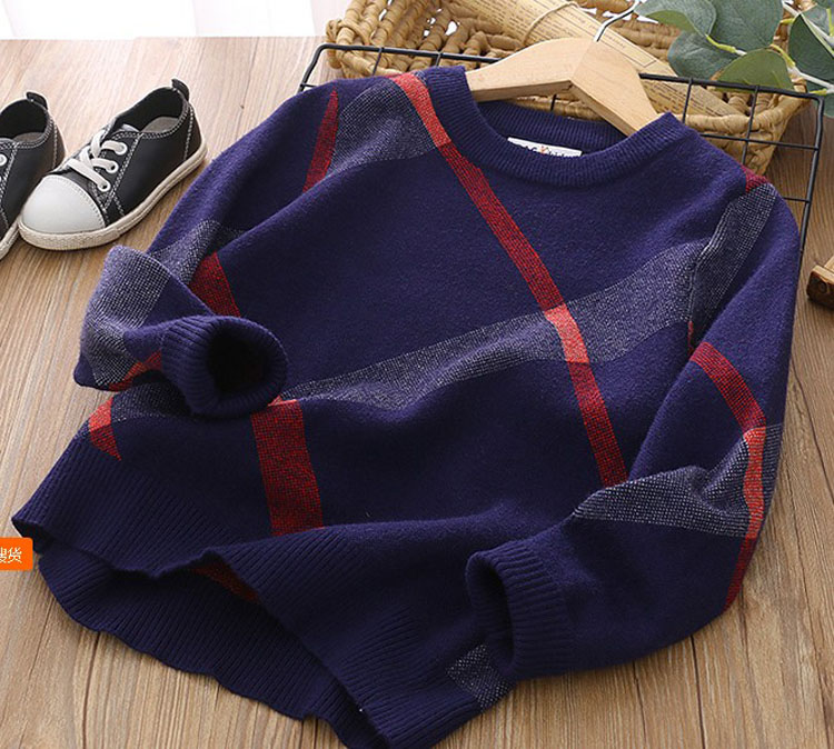 Children’s Pullover Sweater boys and girls cotton knitted sweater autumn winter coat alx