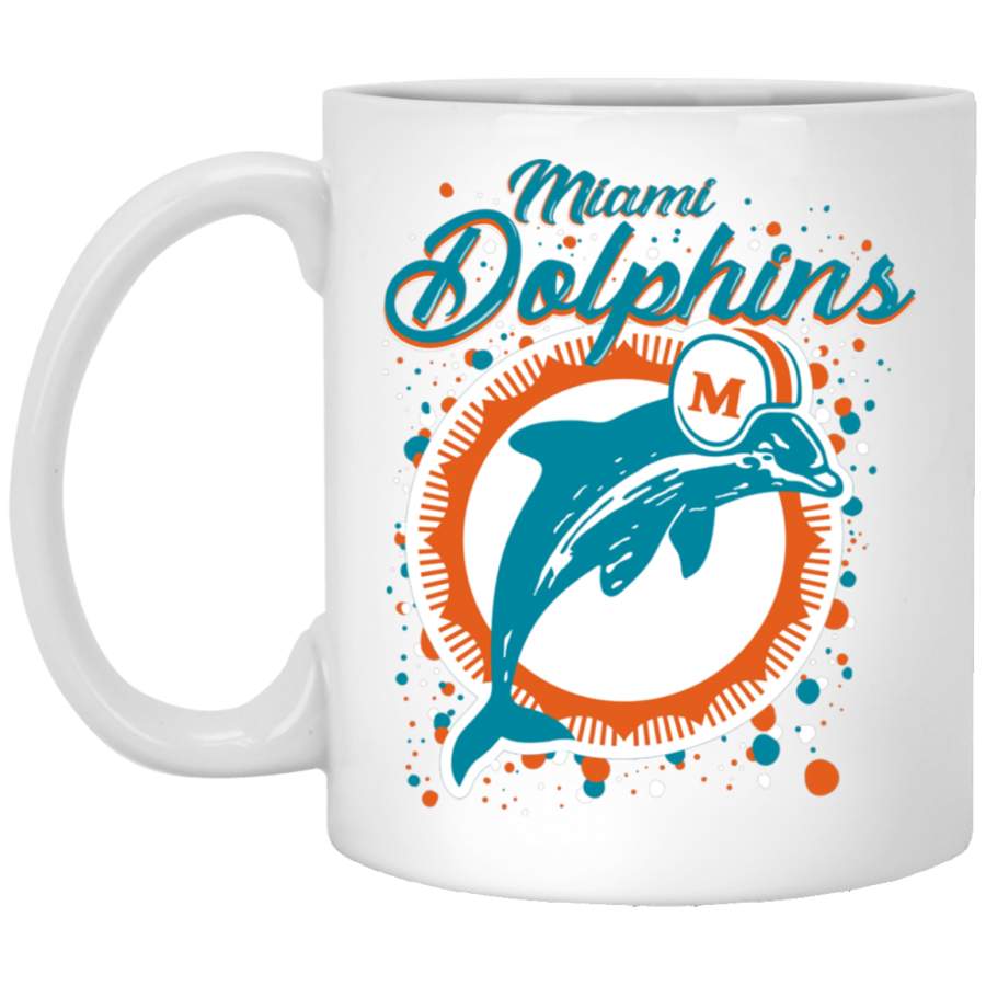 Miami Dolphins vintage logo Mug White Mug