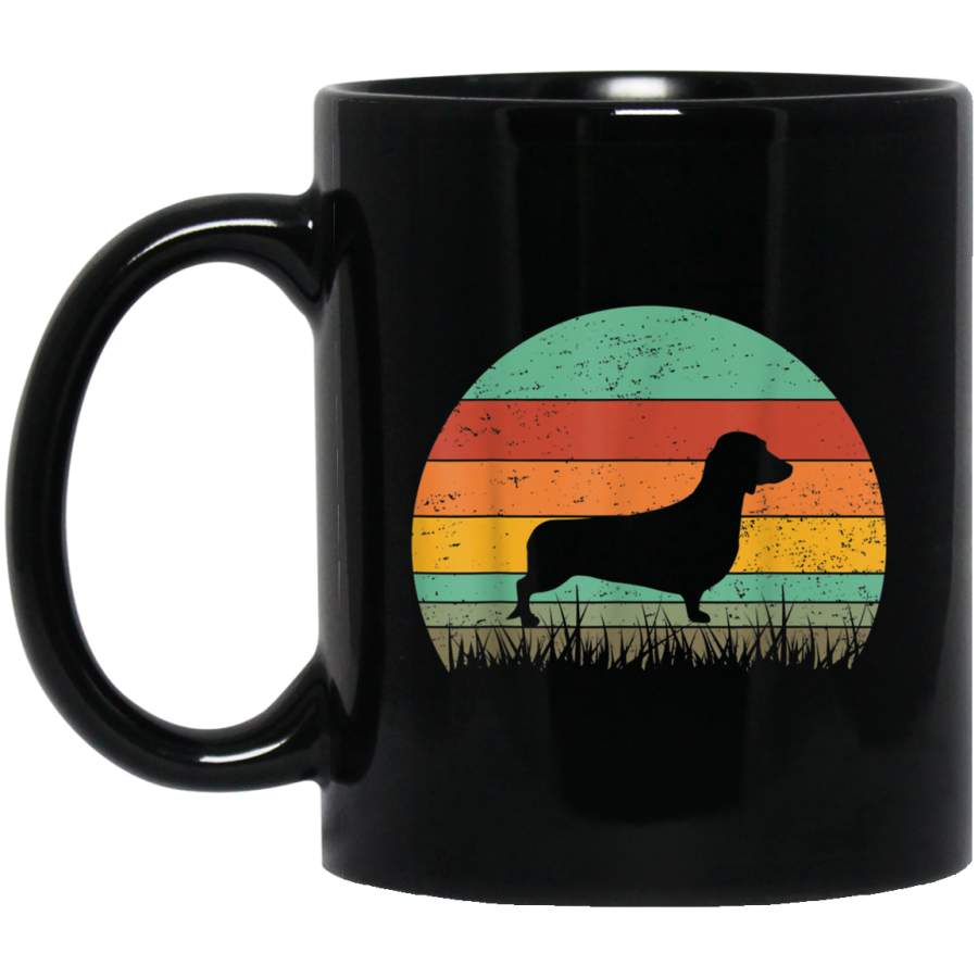 Vintage Retro Dog Gifts Dachshund Lovers Mug