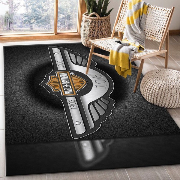 Harley Davidson Motorcycle Area Rug Living Room Rug Home Decor Floor Decor N98