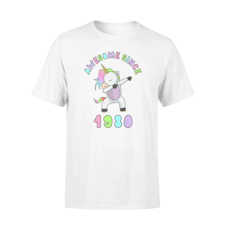 38th Birthday Unicorn Dabbing Age 38 Women 1980 T-Shirt