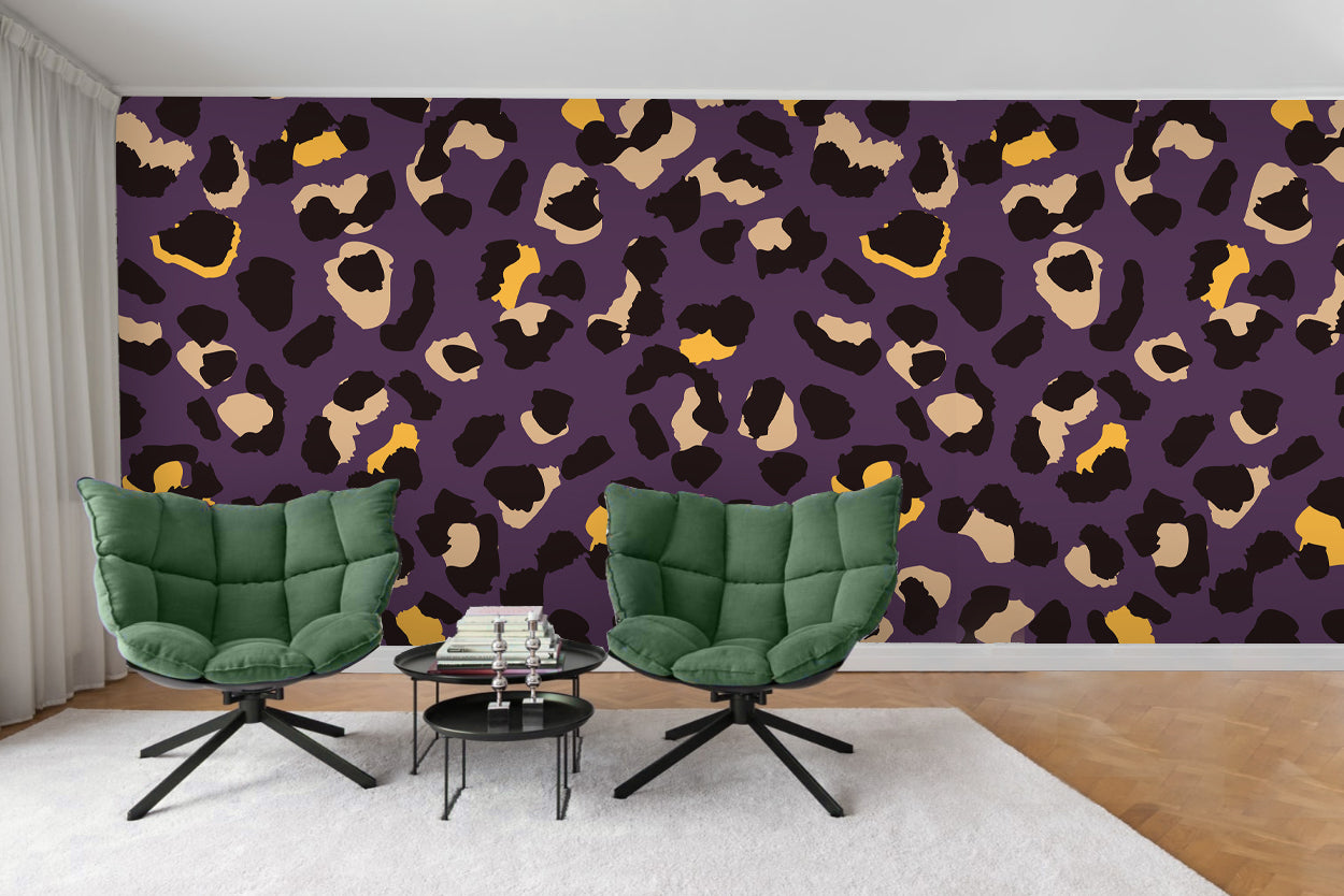 3D Leopard Print Wall Mural Wallpaper 22