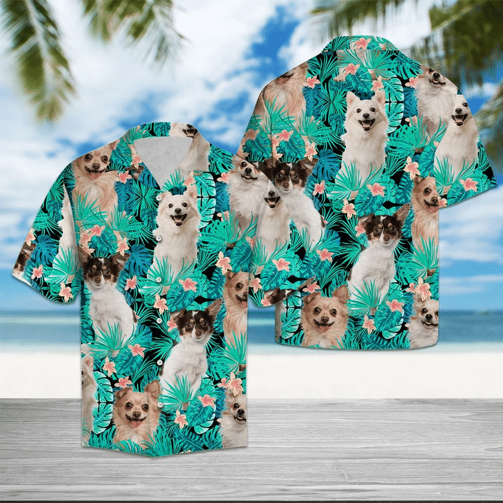 Chihuahua Tropical Hawaii Shirt Unisex Adult Ha109164