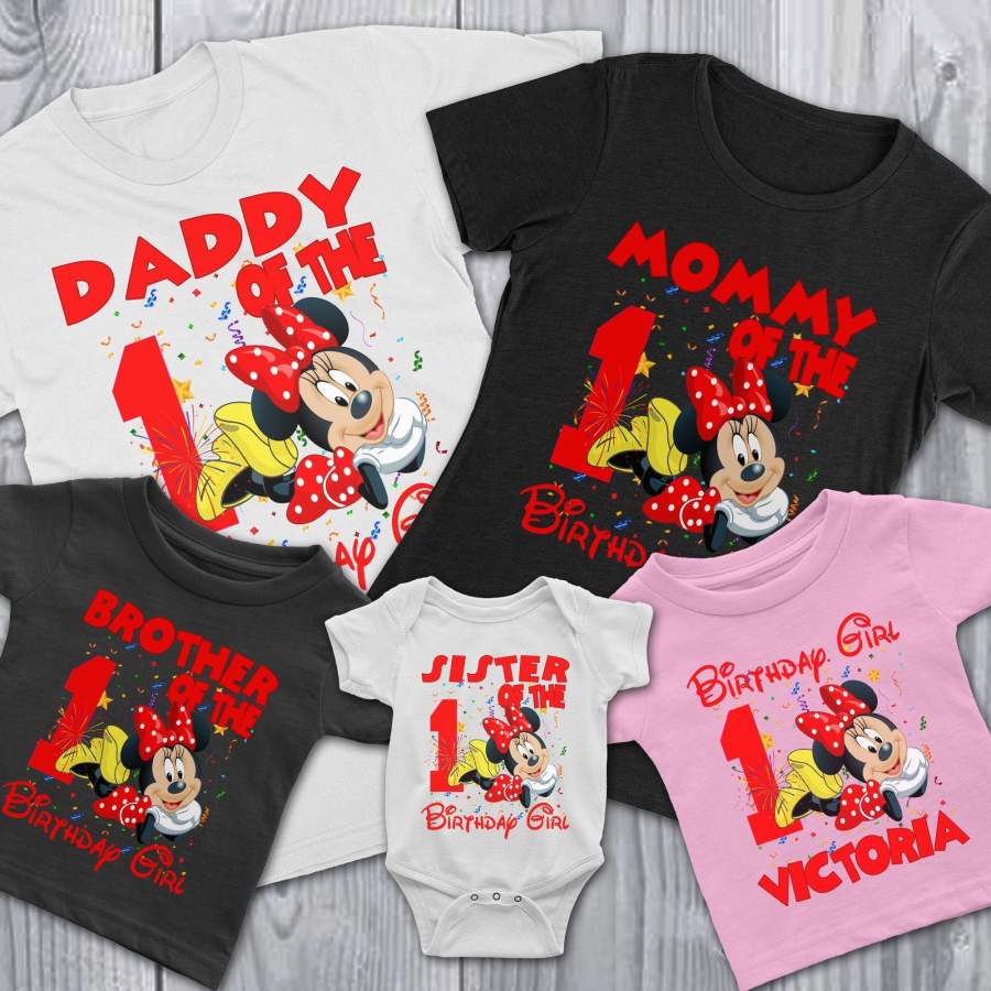 Matching Family Personalized Minnie Mouse Birthday Shirt – Clothesy