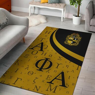 Alpha Phi Alpha Area Rug – Fraternity Greek Alphabet Symbols Area Rug