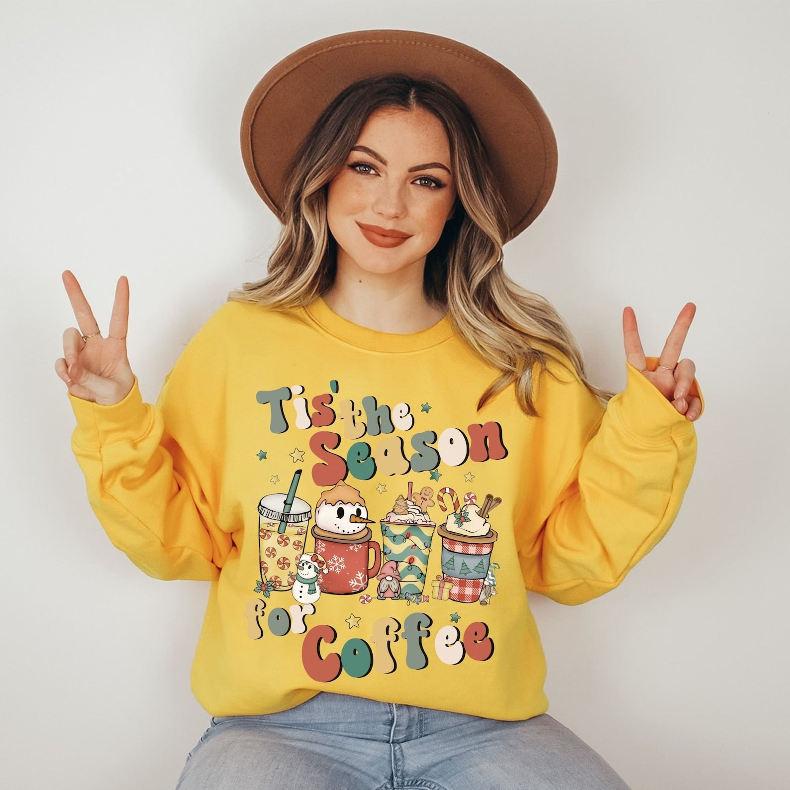 Cute Christmas Sweatshirt Halloween 2D Crewneck Sweatshirt All Over Print Sweatshirt For Women Sweatshirt For Men Sws3615