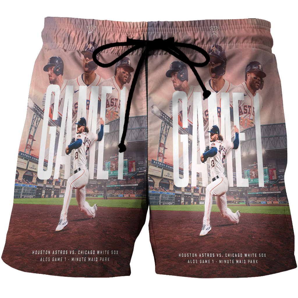 Houston Astros Team Play 3D All Over Print Summer Beach Hawaiian Short