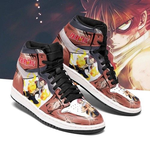 Natsu Dragneel Jd Sneakers High-Top Jordan Shoes Customized For Fan Jordan Sneaker