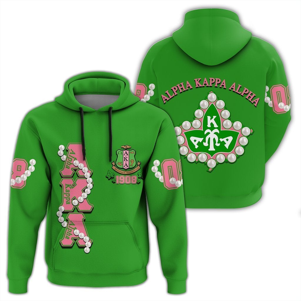 Alpha Kappa Alpha Pearl Green Pullover Hoodie