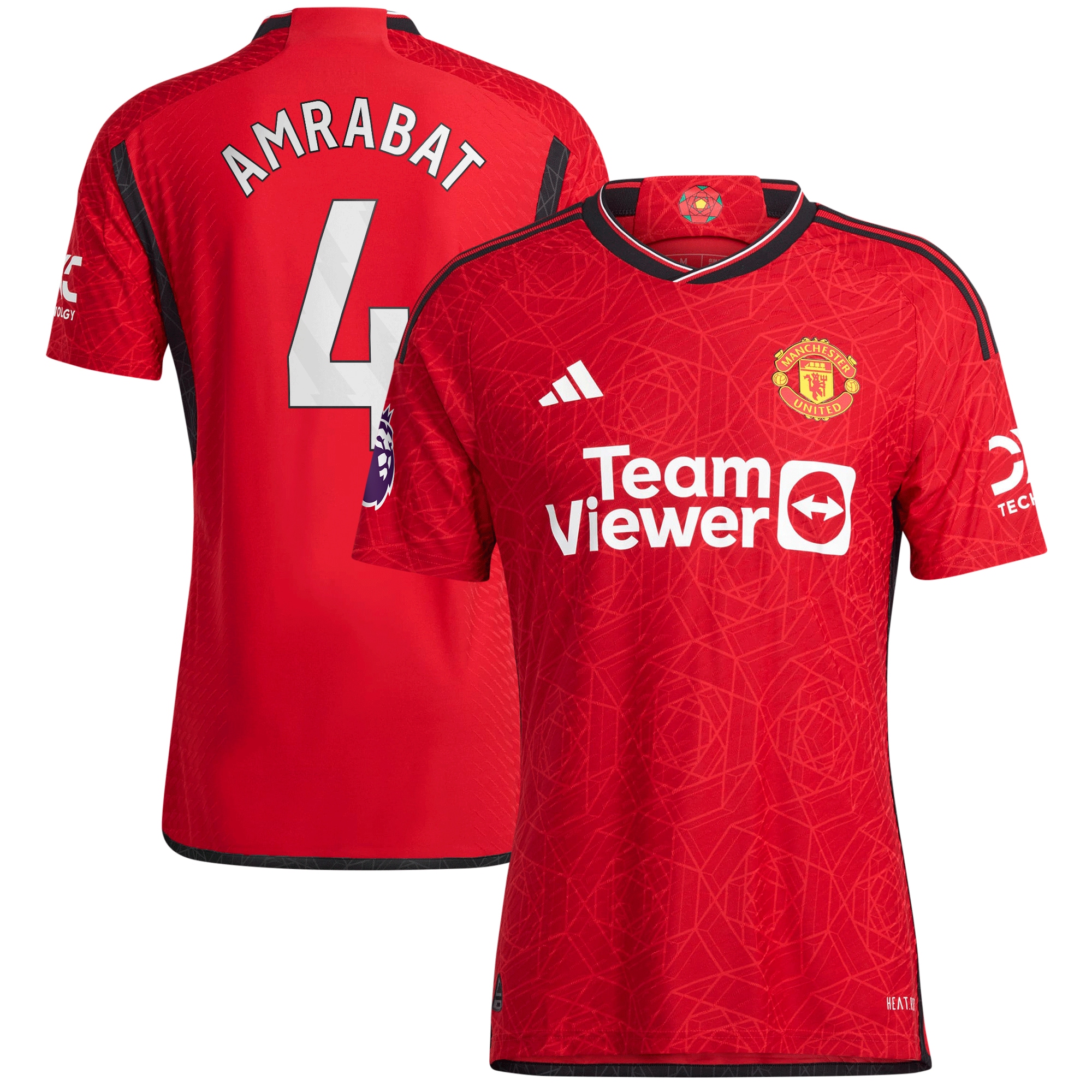 Sofyan Amrabat Manchester United 2023/24 Home Authentic Player Jersey  Red