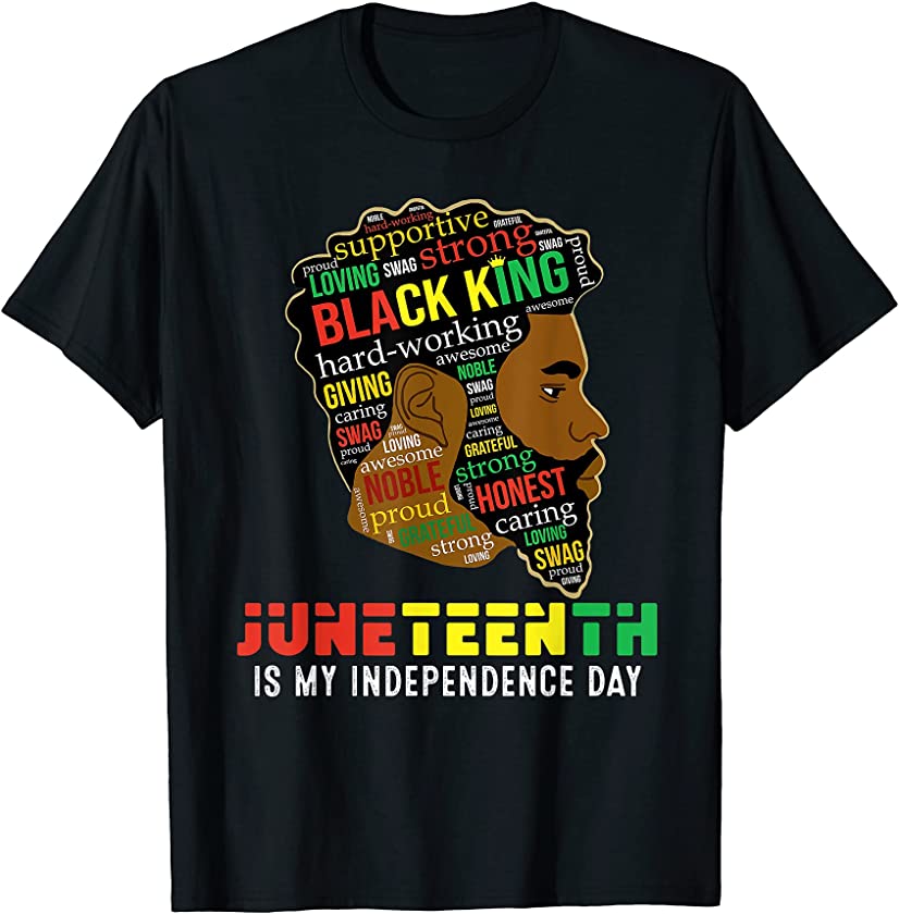 Juneteenth Black King Melanin Father Fathers Day T-Shirt