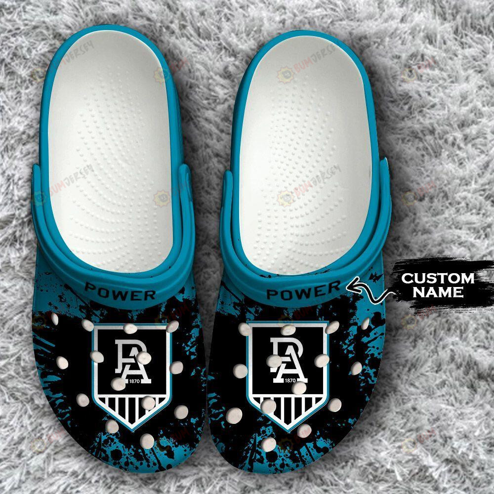 Port Adelaide Power Custom Personalized Crocs Classic Clogs Shoes Aop