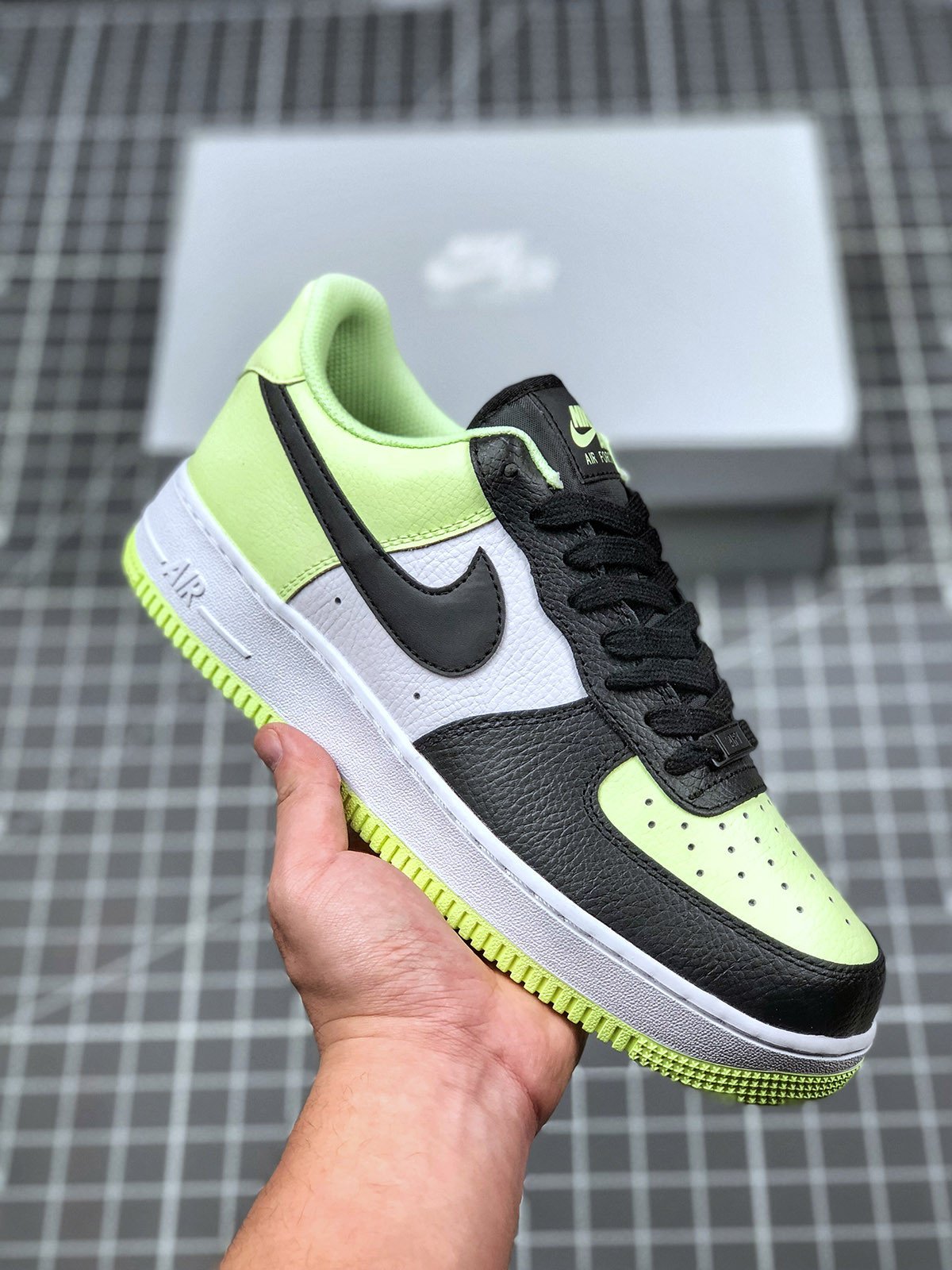 Nike Air Force 1 Low Barely VoltBlack-White 5340361