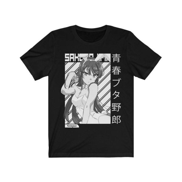 Anime Shirt, Mai Sakurajima, Rascal Does Not Dream Of Bunny Girlanime Ahegao Manga