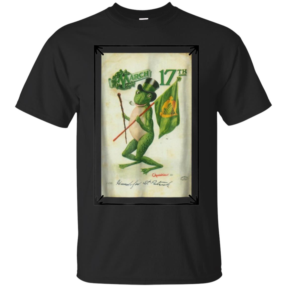 Vintage Postcard St. Patrick’s Day Frog T-Shirt