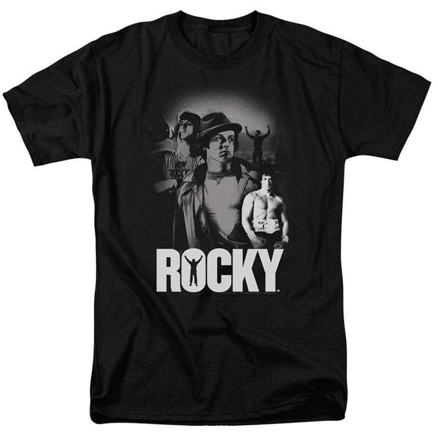 Fashion Men’s T-Shirt Men Summer T-shirt Rocky Making of A Champ Poster Movie T-Shirt