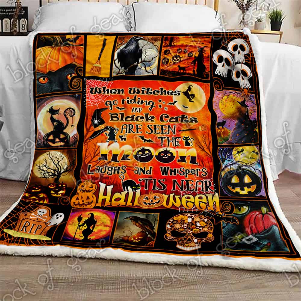 Witch Halloween Sofa Throw Blanket