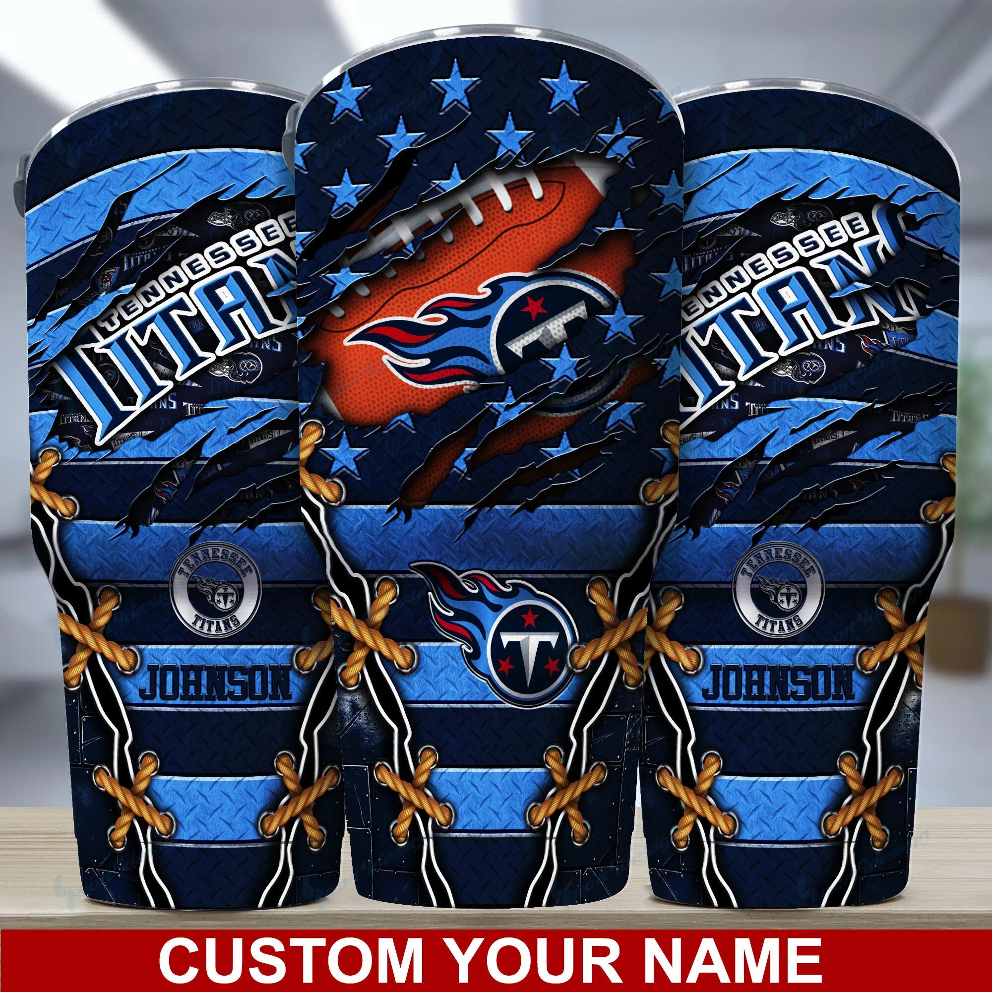 Tennessee Titans Custom Name Tumbler Bg29