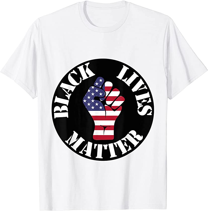 Black Lives Matter American Independence Day 4th Of July T-Shirt