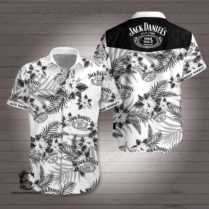 Beach Shirt Jack Daniels Tennessee Whiskey Hawaiian Shirt- Chillicothemall