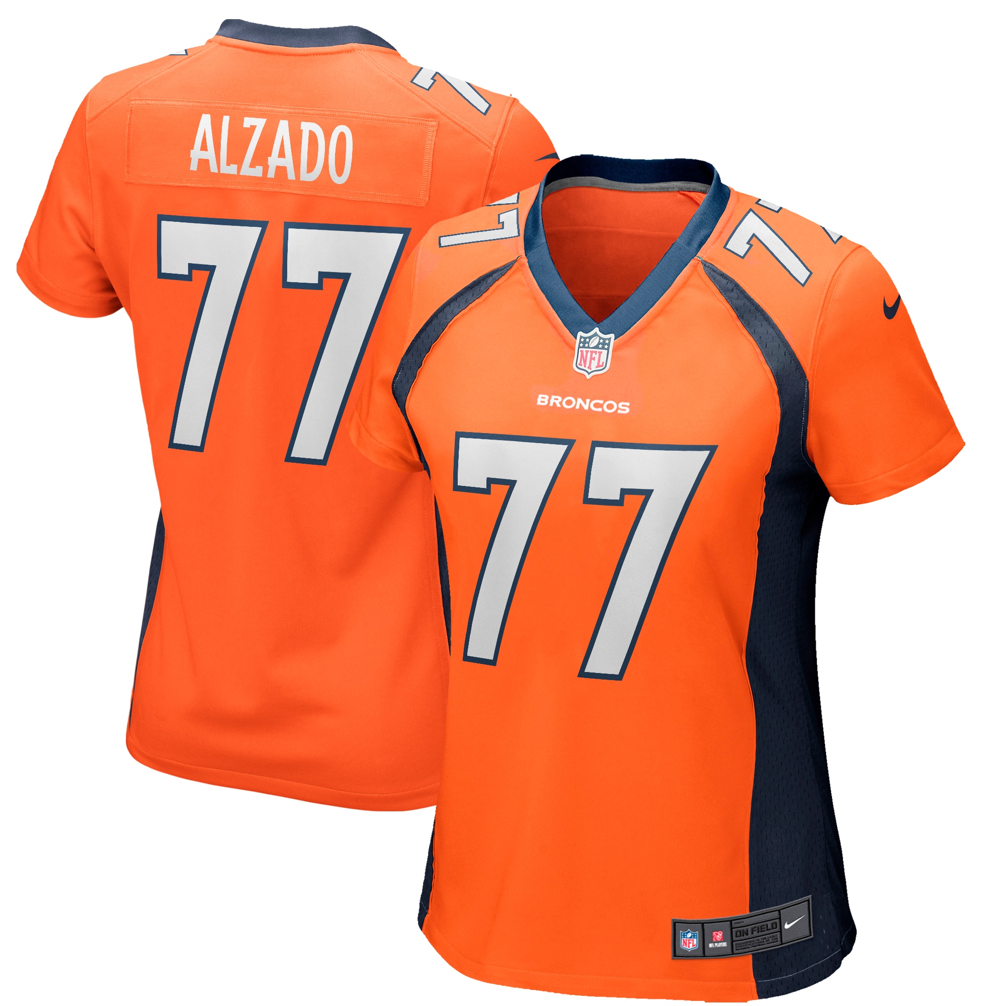 Lyle Alzado Denver Broncos Women's Game Retired Player Jersey – Orange