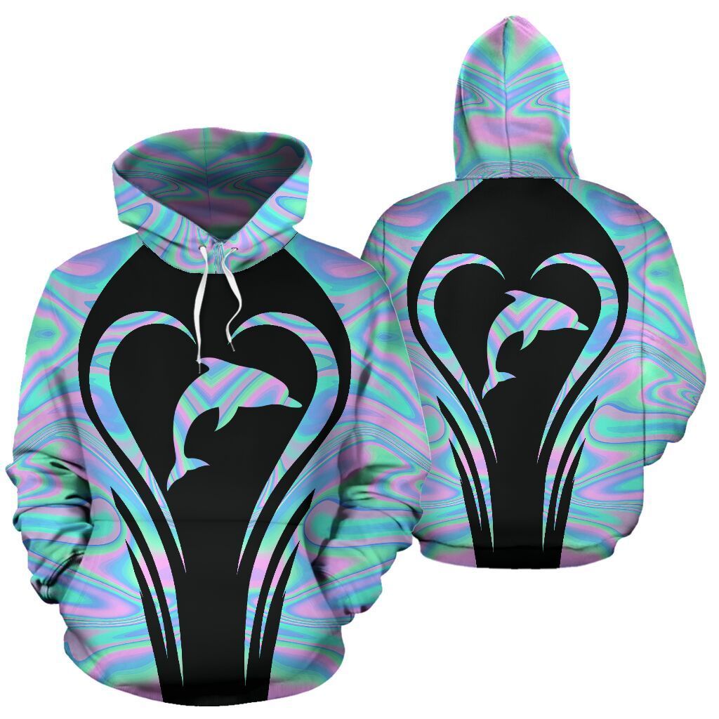 6Cnvocean – Dolphin Holographic Hoodies