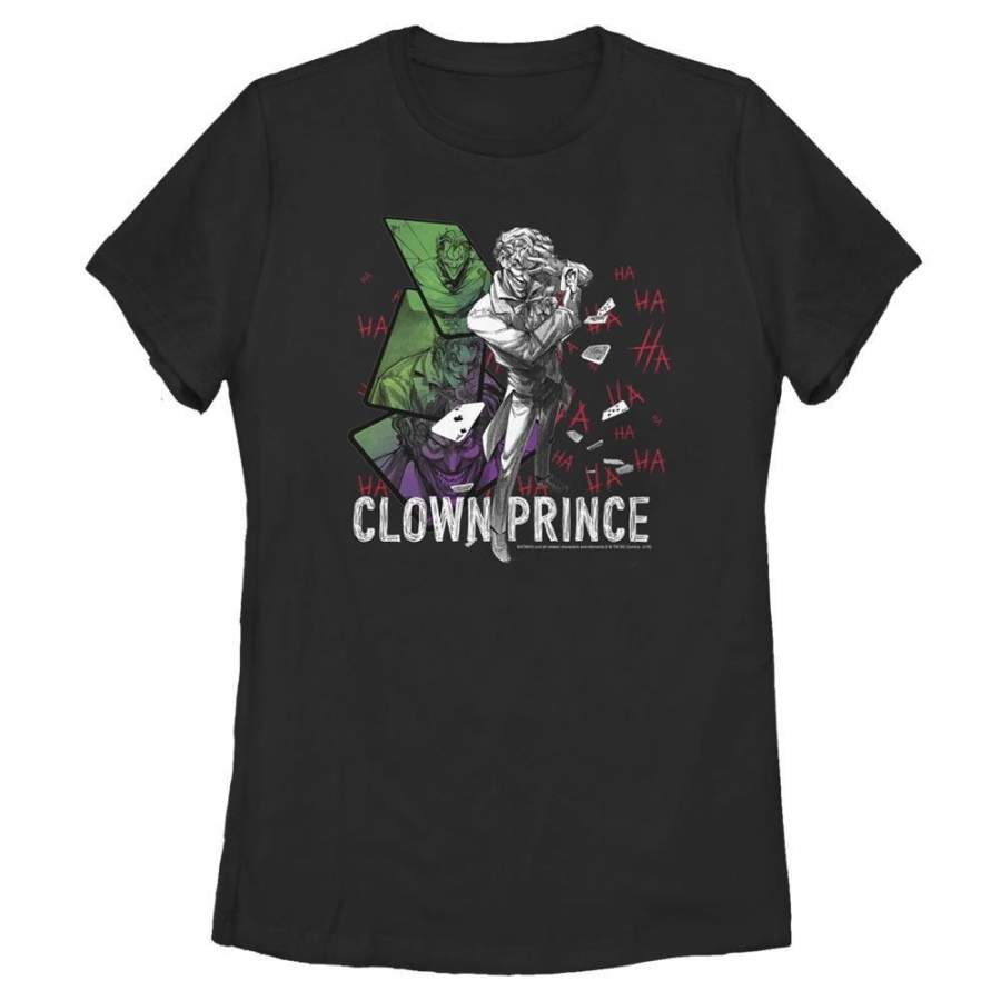 The Clown Prince – DC Comics: Batman Black T-Shirt, Women’s