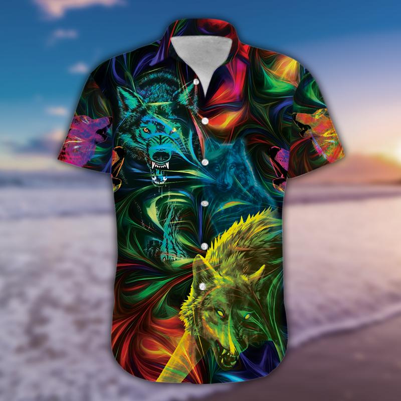 Amazing Wolves Hawaii Shirt Unisex Adult Ha40505