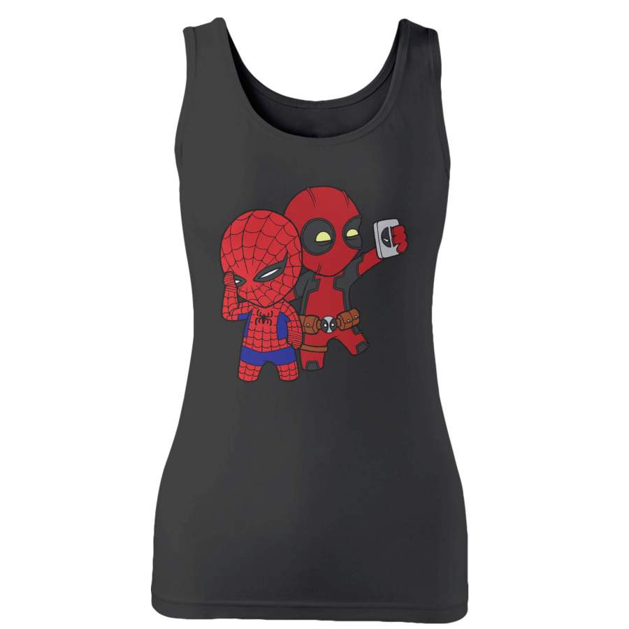 Deadpool X Spider-Man Cute Woman’s Tank Top