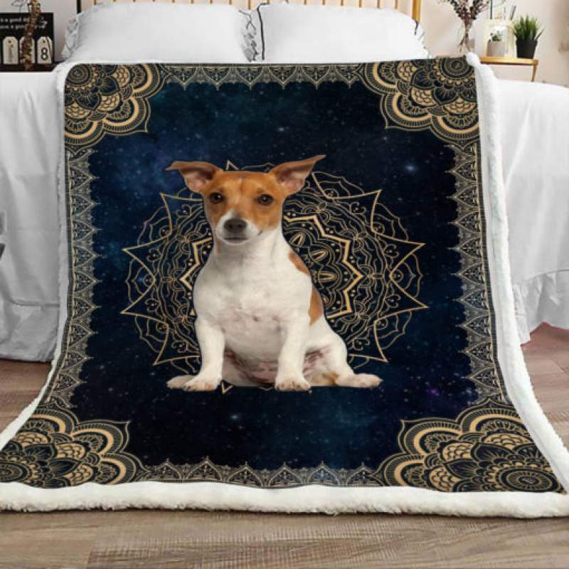 Jack Russell Terrier Dog Sherpa Blanket JR3001 67O39